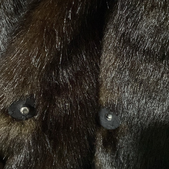 H&M Women’s Chocolate Brown Faux Fur Jacket - Picture 3 of 8